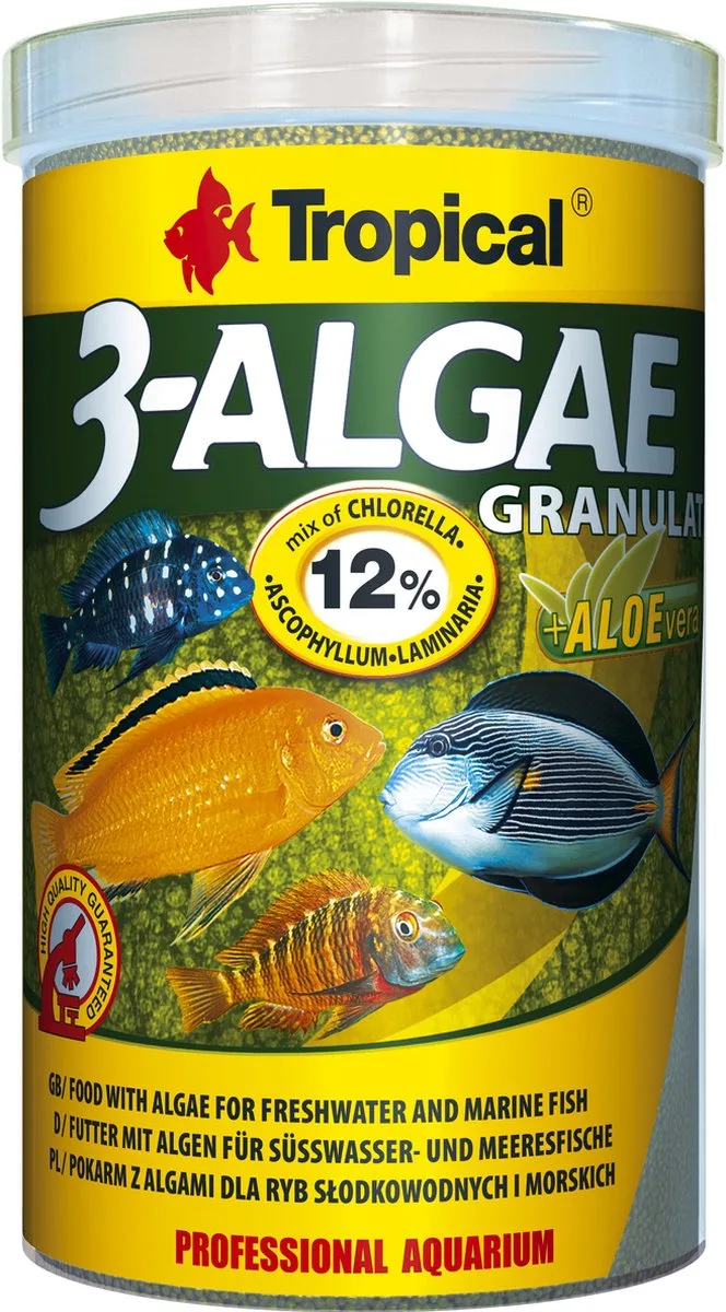 Tropical 3 Algen Granulaat - 1 Liter - Aquarium Visvoer by Tropical – product photo
