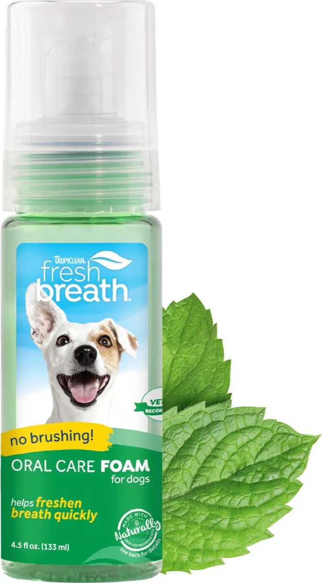 Fresh Breath - Tandpasta Schuim Honden - 113 ml by TropiClean – product photo