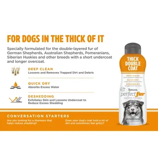 PerfectFur - Hondenshampoo - Dikke en Dubbele Vacht - 473 ml by TropiClean – product photo 3 of 5