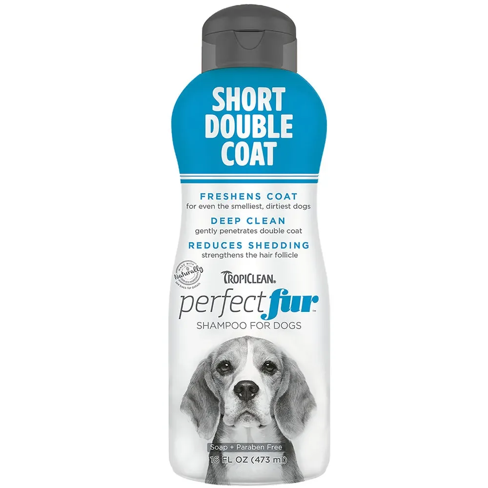 Shampooing Perfect Fur Pour Chien à Poil Court Et Double Couche 473ml fra TropiClean – produktbillede