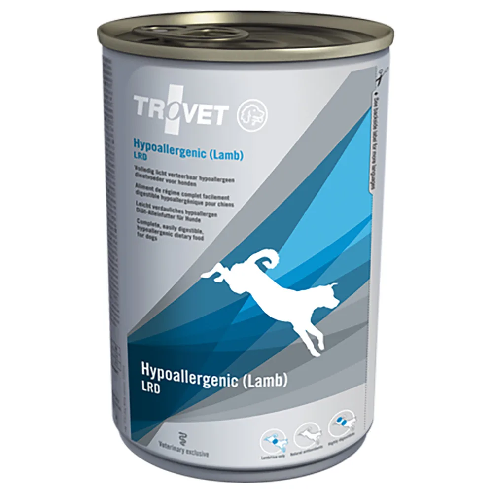 12x 400g Trovet Hypoallergenic Lam Natvoer LRD Hondenvoer nat van Trovet – productfoto