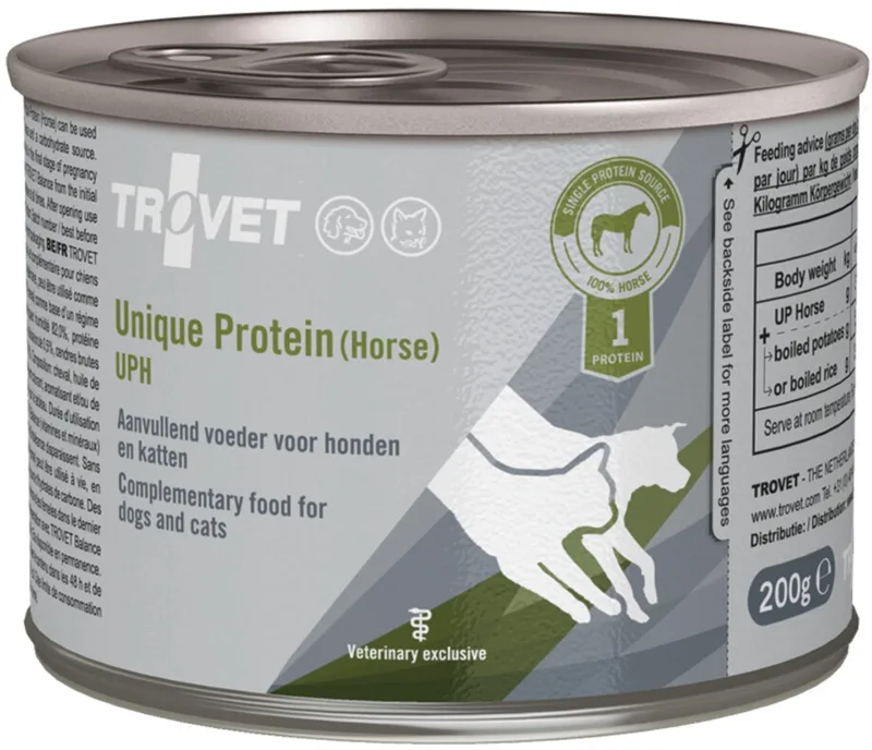 Honden- en Kattenvoer Nat UPH Unique Protein Paard - 6 x 200 gr by Trovet – product photo