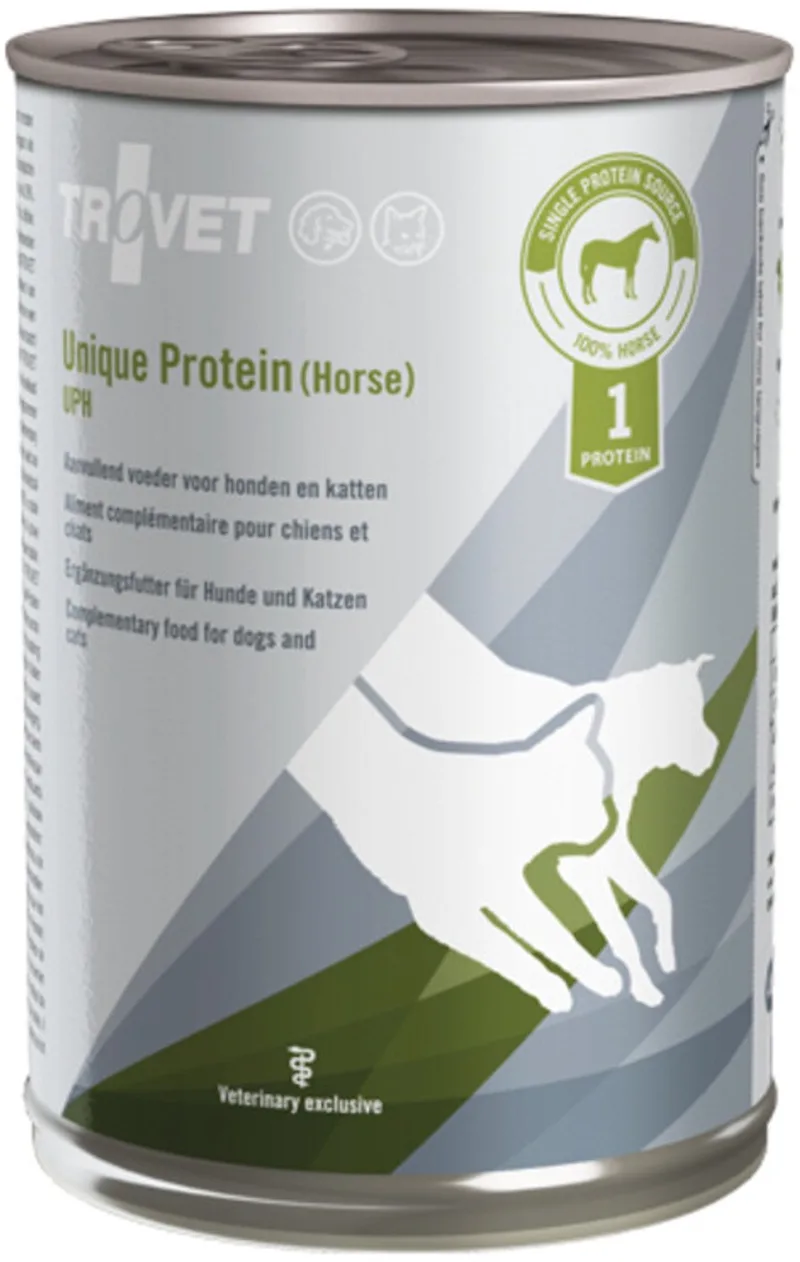 Honden- en Kattenvoer Nat UPH Unique Protein Paard - 6 x 400 gr von Trovet – Produktfoto