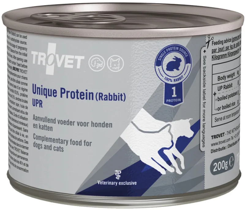 Honden- en Kattenvoer Nat UPR Unique Protein Konijn - 6 x 200 gr by Trovet – product photo