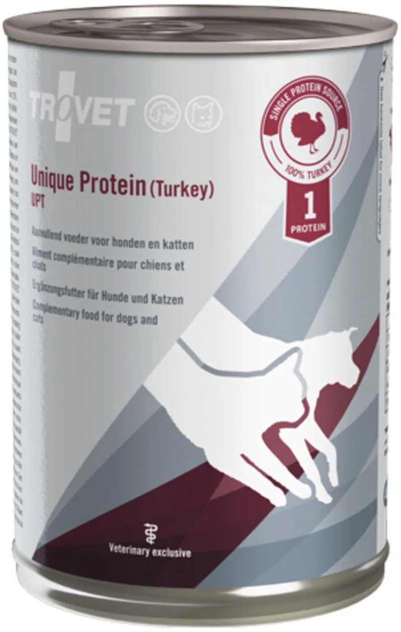 Honden- en Kattenvoer Nat UPT Unique Protein Kalkoen - 6 x 400 gr by Trovet – product photo
