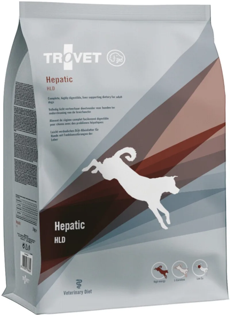 Hondenvoer Droog HLD Hepatic - 3 kg de Trovet – photo produit