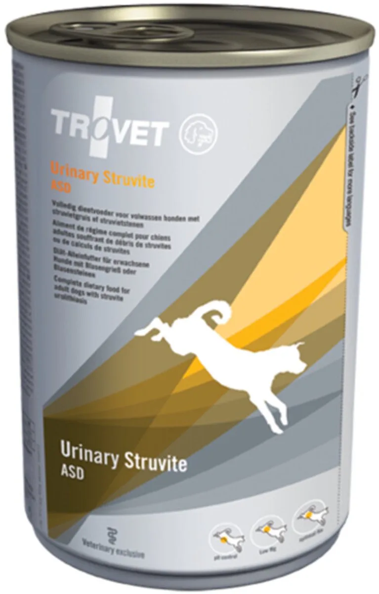 Hondenvoer Nat ASD Urinary Struvite - 6 x 400 gr von Trovet – Produktfoto