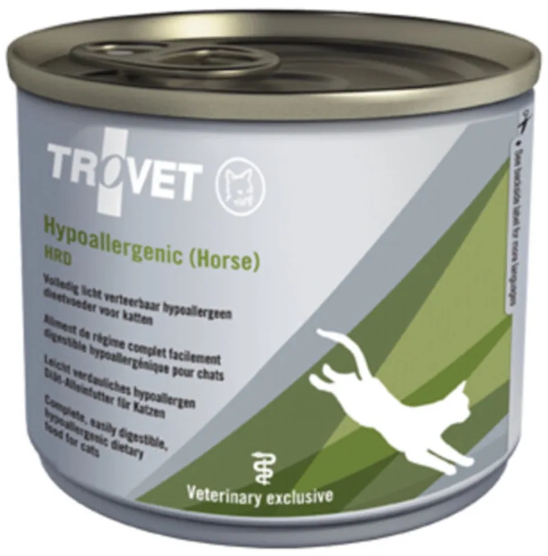 HRD Hypoallergenic Kattenvoer Nat Paard - 6 x 200 gr de Trovet – photo produit