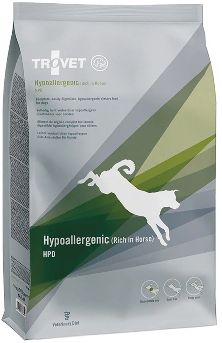 Hypoallergenic HPD (Horse) Hond droogvoer - 2 x 3 kg by Trovet – product photo