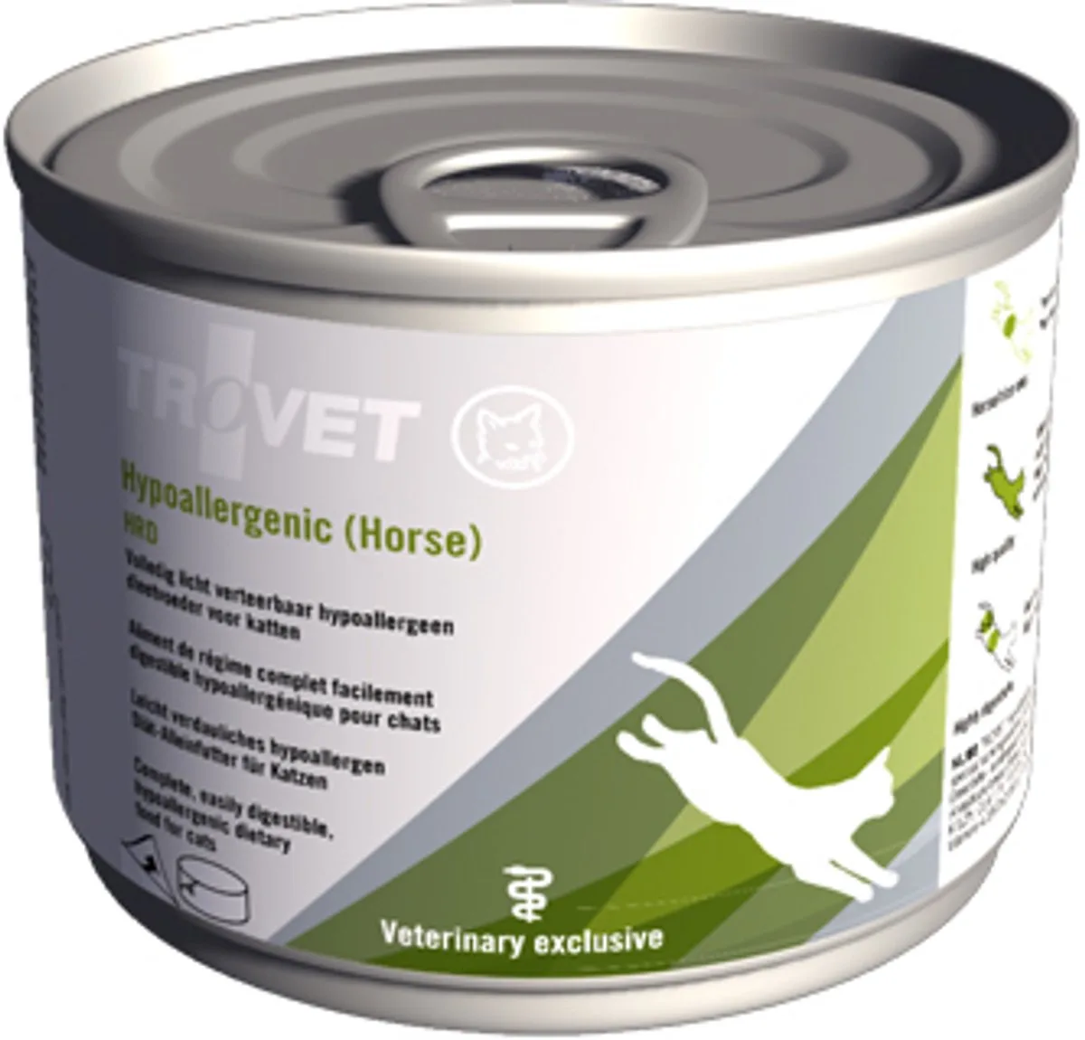 Hypoallergenic HRD (Horse) Kat - 12 x 200 gr blikken van Trovet – productfoto