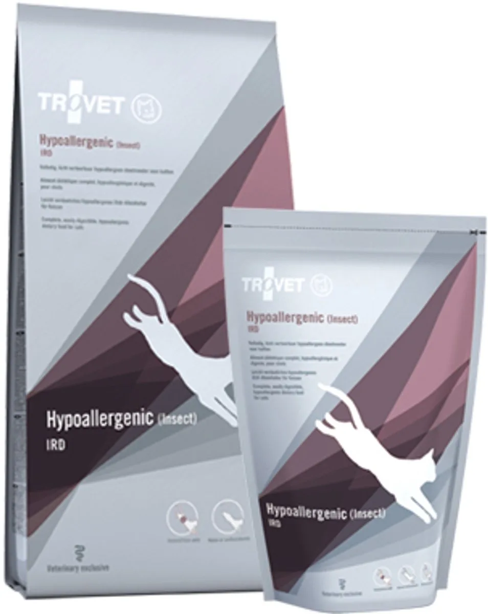 Hypoallergenic IRD (Insect) Kat - 2 x 2,5 kg van Trovet – productfoto