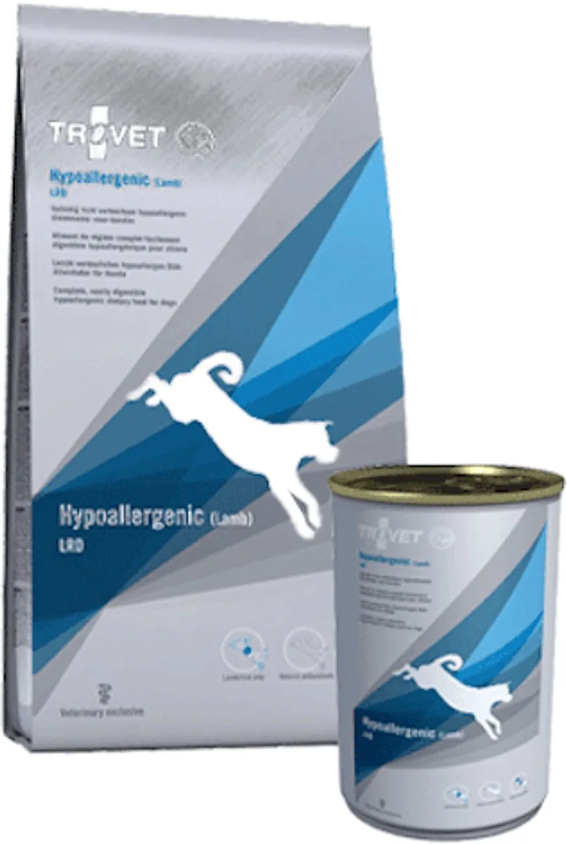 Hypoallergenic LRD (Lamb) Hond - 10 kg + 6 x 400 gr blikken de Trovet – photo produit