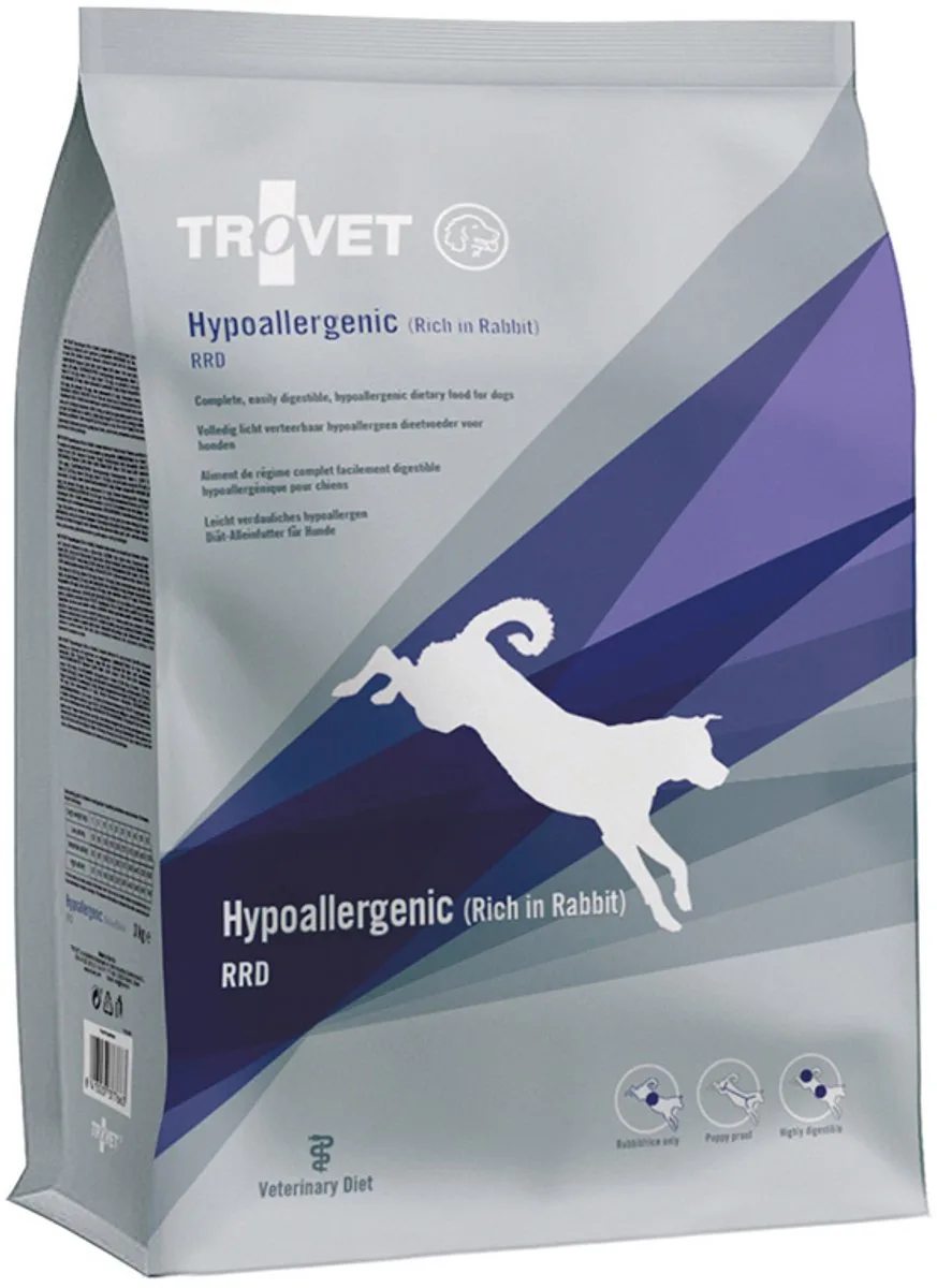 Hypoallergenic RRD (Rabbit) Hond - 3 x 3 kg van Trovet – productfoto