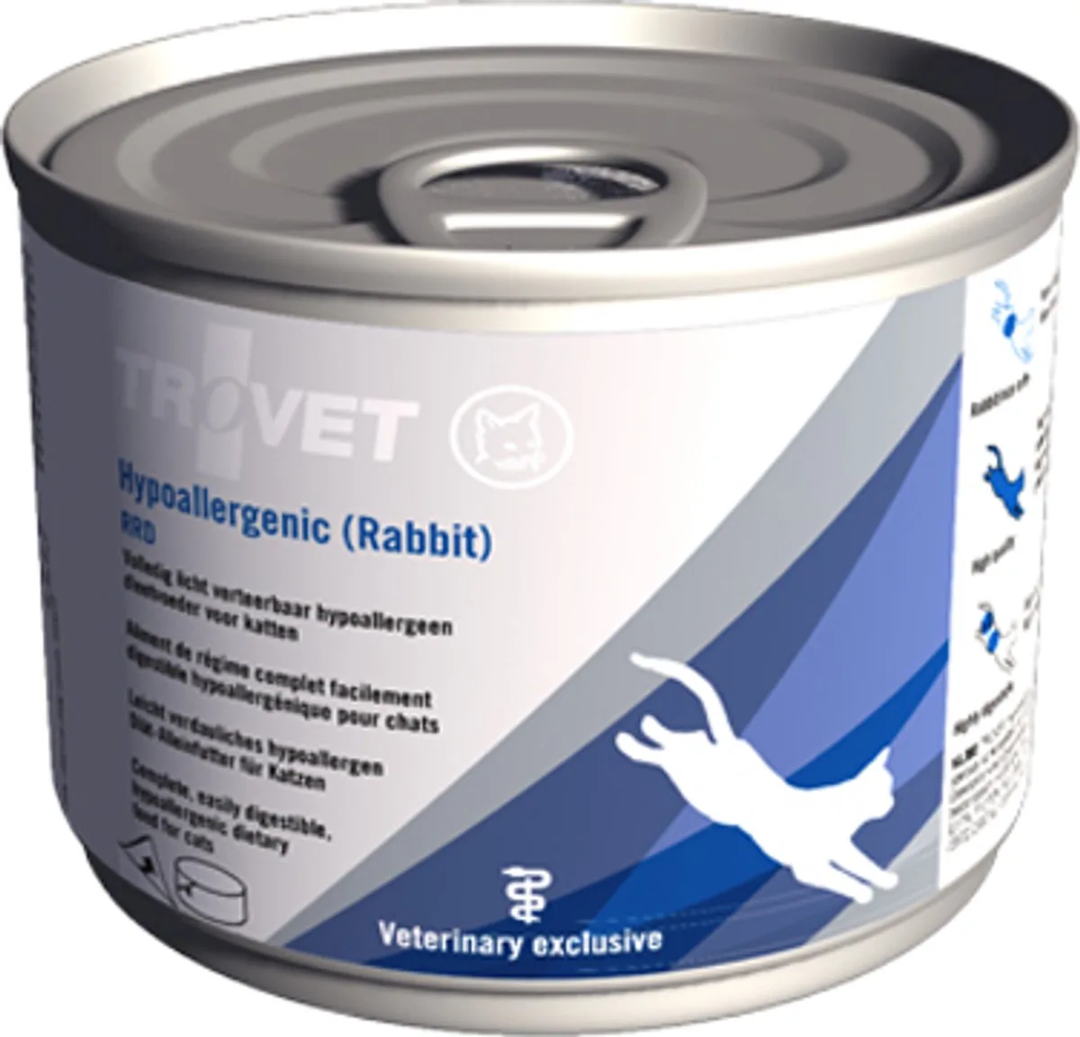 Hypoallergenic RRD (Rabbit) Kat - 24 x 200 gr blikjes van Trovet – productfoto