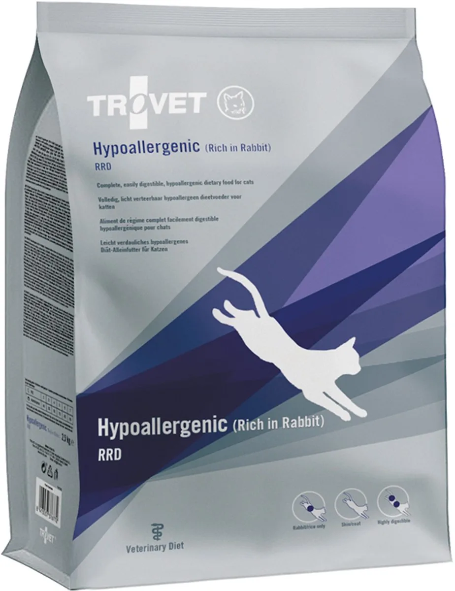 Hypoallergenic RRD (Rabbit) Kat - 3 x 2,5 kg von Trovet – Produktfoto