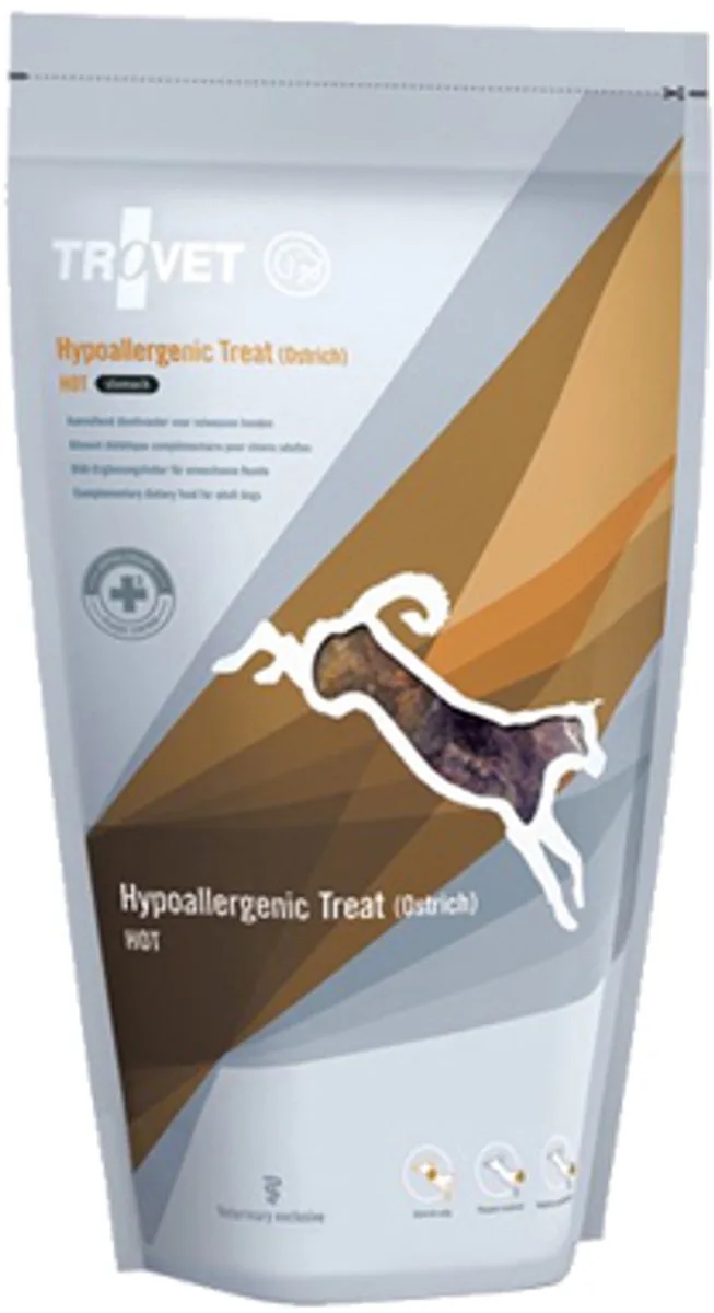 Hypoallergenic Treats HOT (Ostrich) Hond - 6 x 150 gr von Trovet – Produktfoto