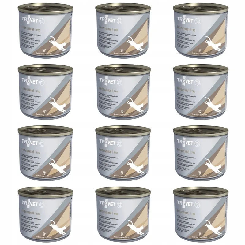 Intestinal FRD - Katten Natvoer - 12x200 g - Kurkuma - Hypoallergeen de Trovet – photo produit