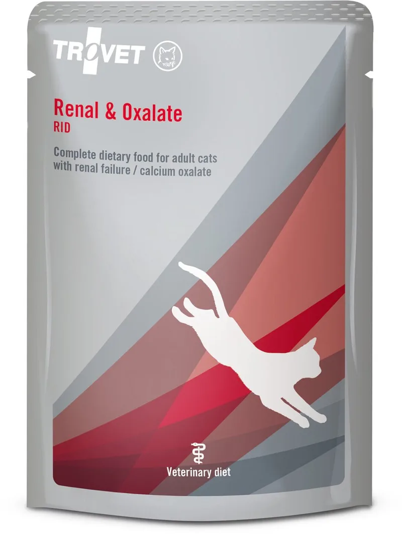 Kattenvoer Nat RID Renal & Oxalate Kip - 12 x 85 gr de Trovet – photo produit