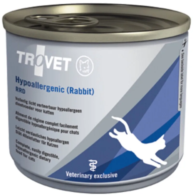 RRD Hypoallergenic Kattenvoer Nat Konijn - 6 x 200 gr by Trovet – product photo