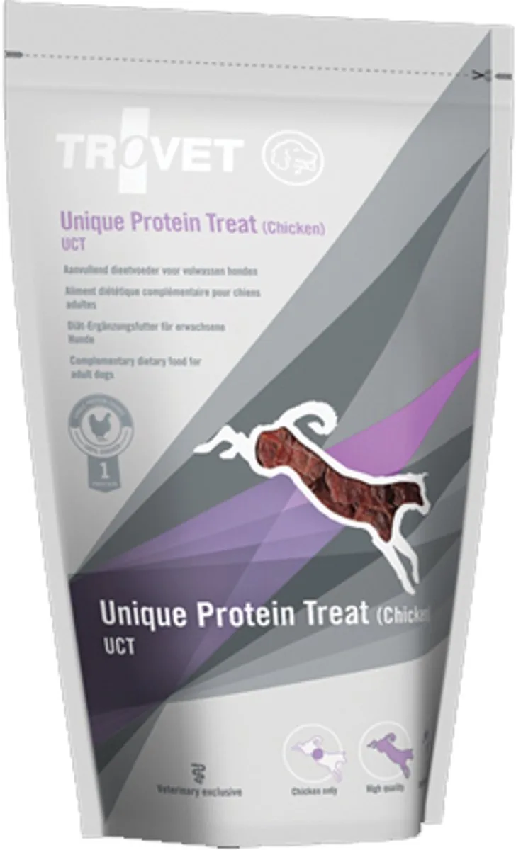 Unique Protein Treats UCT (Chicken) Hond - 8 x 125 gr de Trovet – photo produit