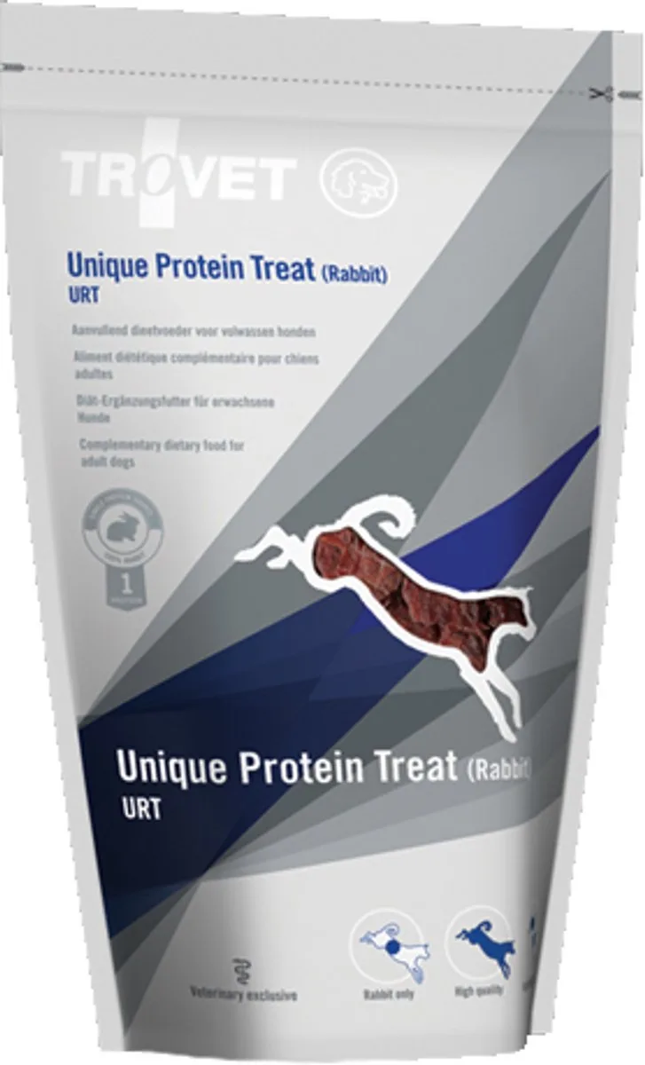 Unique Protein Treats URT (Rabbit) Hond - 8 x 125 gr de Trovet – photo produit