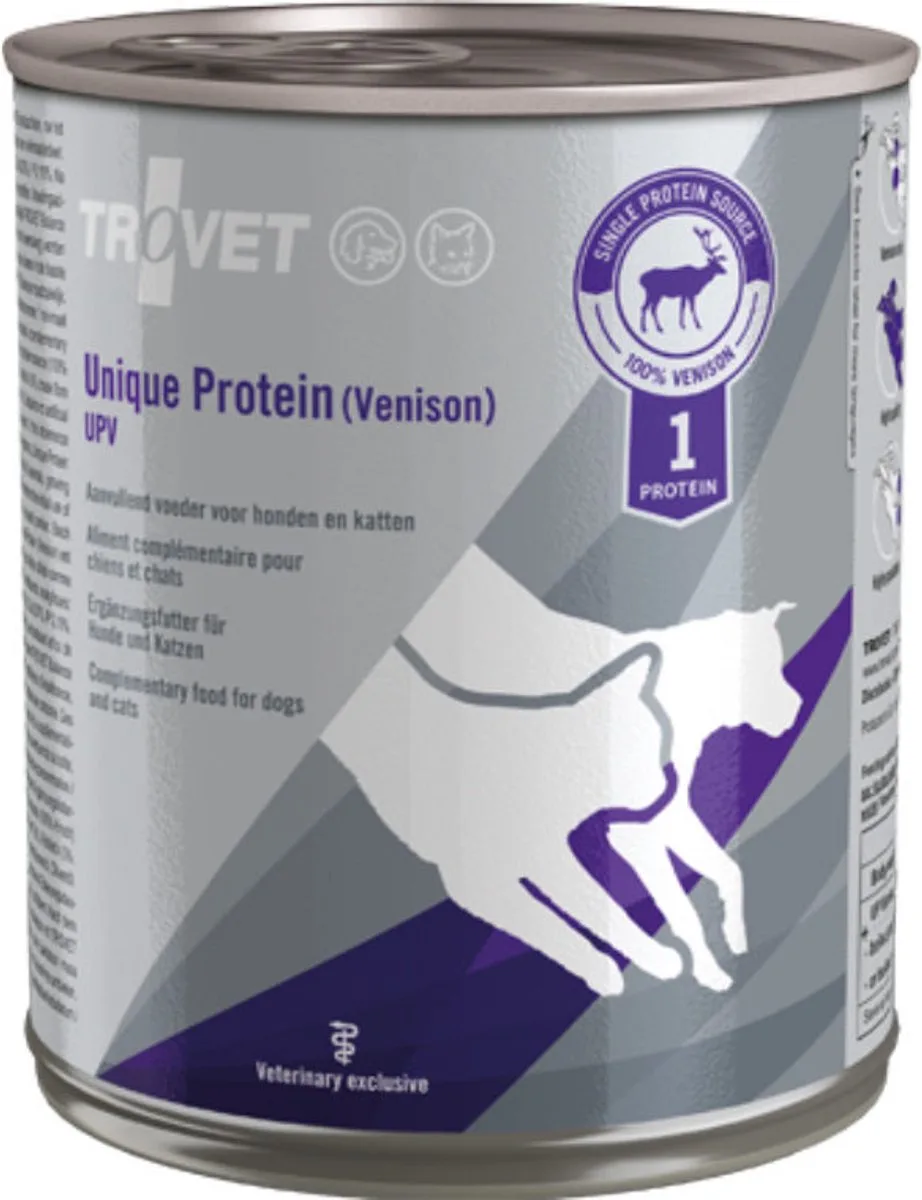 Unique Protein UPV (Venison) - 6 x 200 g de Trovet – photo produit
