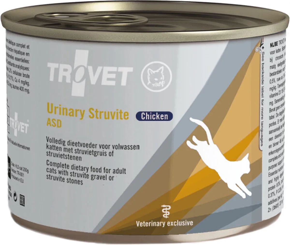 Urinary Struvite ASD Blik Chicken (kat) van Trovet – productfoto
