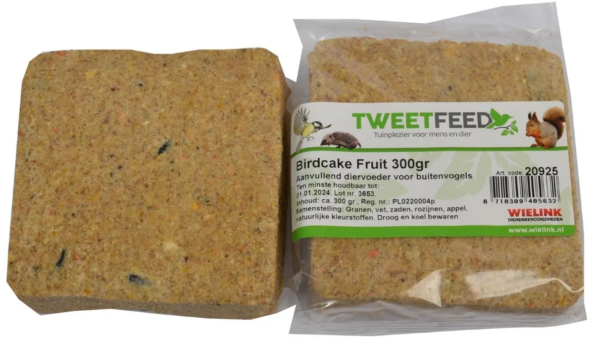 Birdcake Fruit, per stuk van Tweetfeed – productfoto
