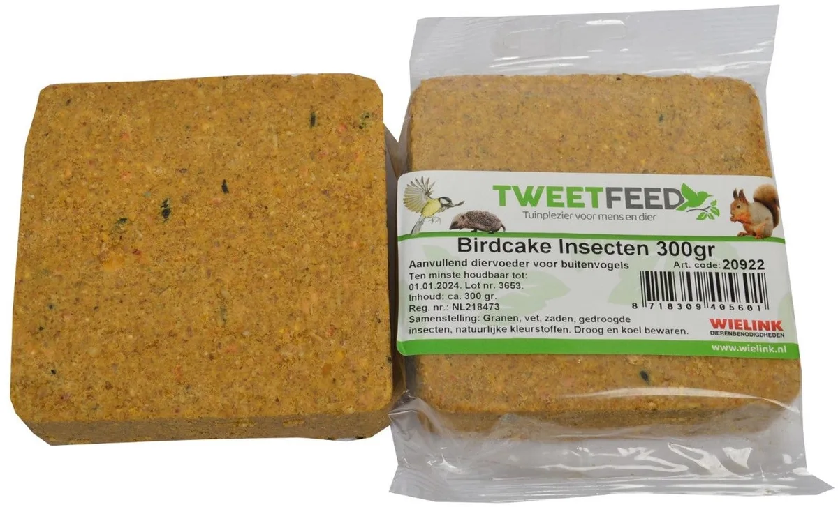 Birdcake Insecten Per Stuk van Tweetfeed – productfoto