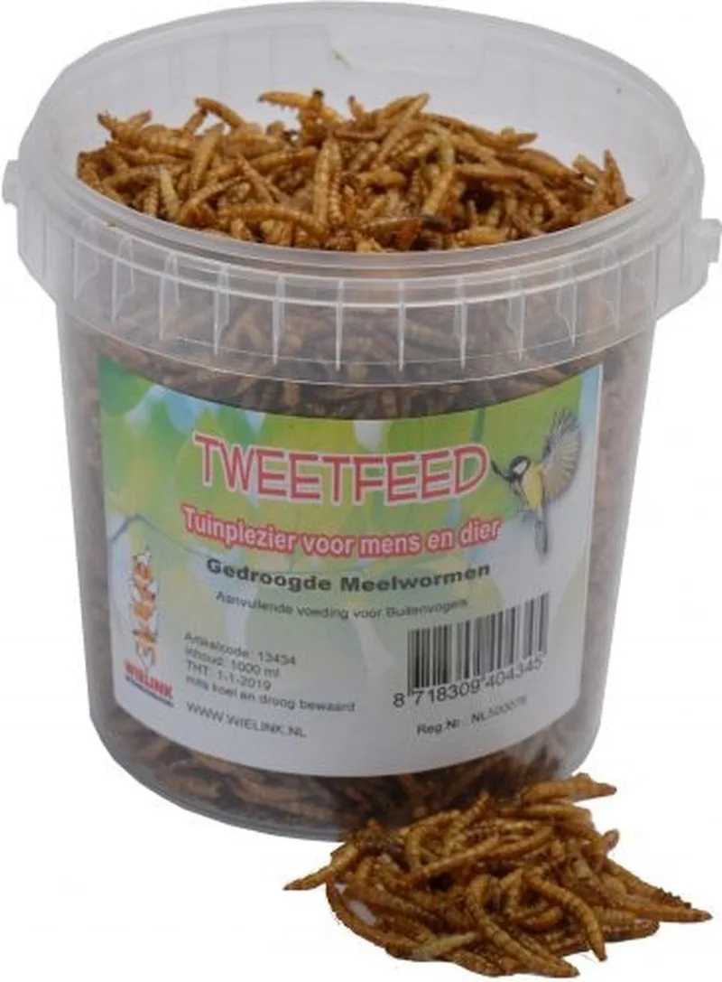 Gedroogde Meelwormen 1000 ml de Tweetfeed – photo produit