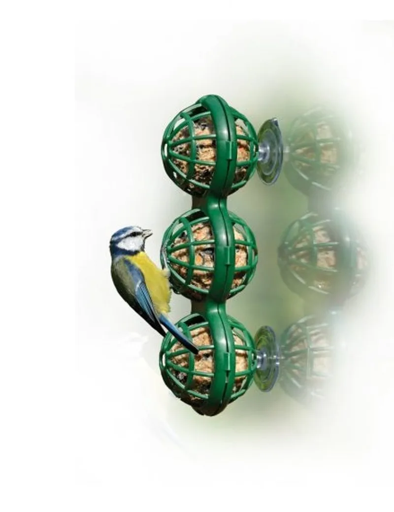 Raamfeeder voor Mezenbol 7 x 23 cm - Voederhuisje Raam by Tweetfeed – product photo