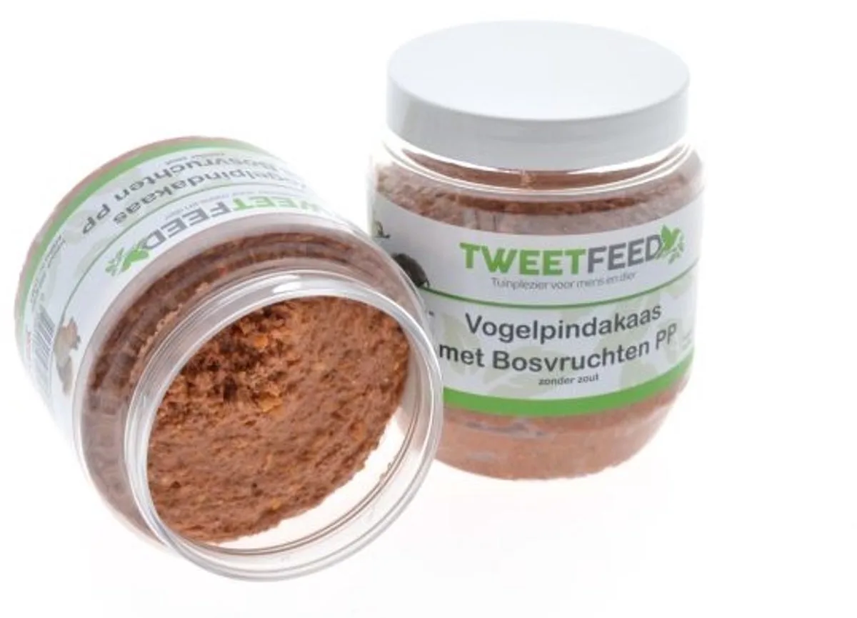 Vogelpindakaas Bosvruchten 350 gram PP 12 stuks by Tweetfeed – product photo