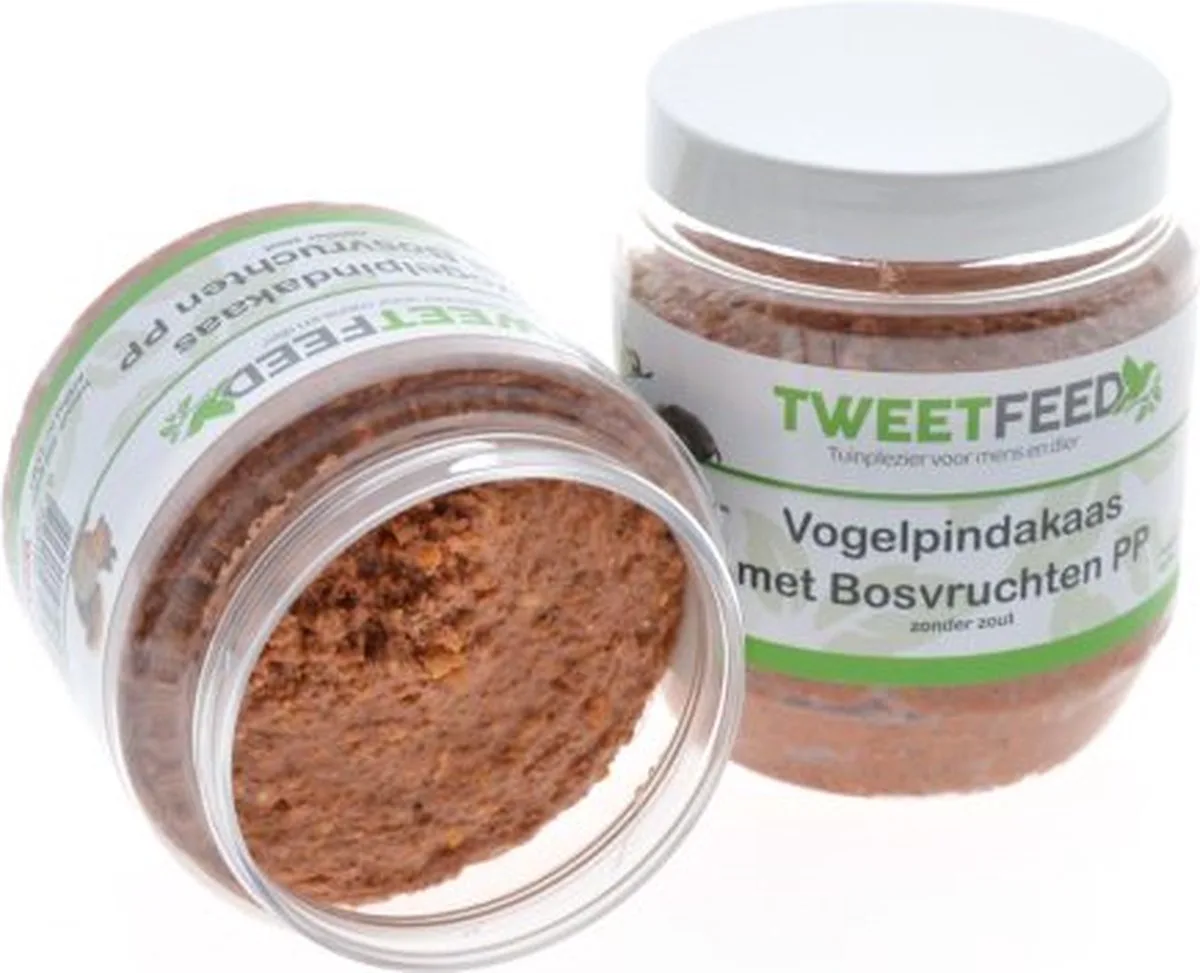 Vogelpindakaas Bosvruchten 350 gram PP 6 stuks by Tweetfeed – product photo
