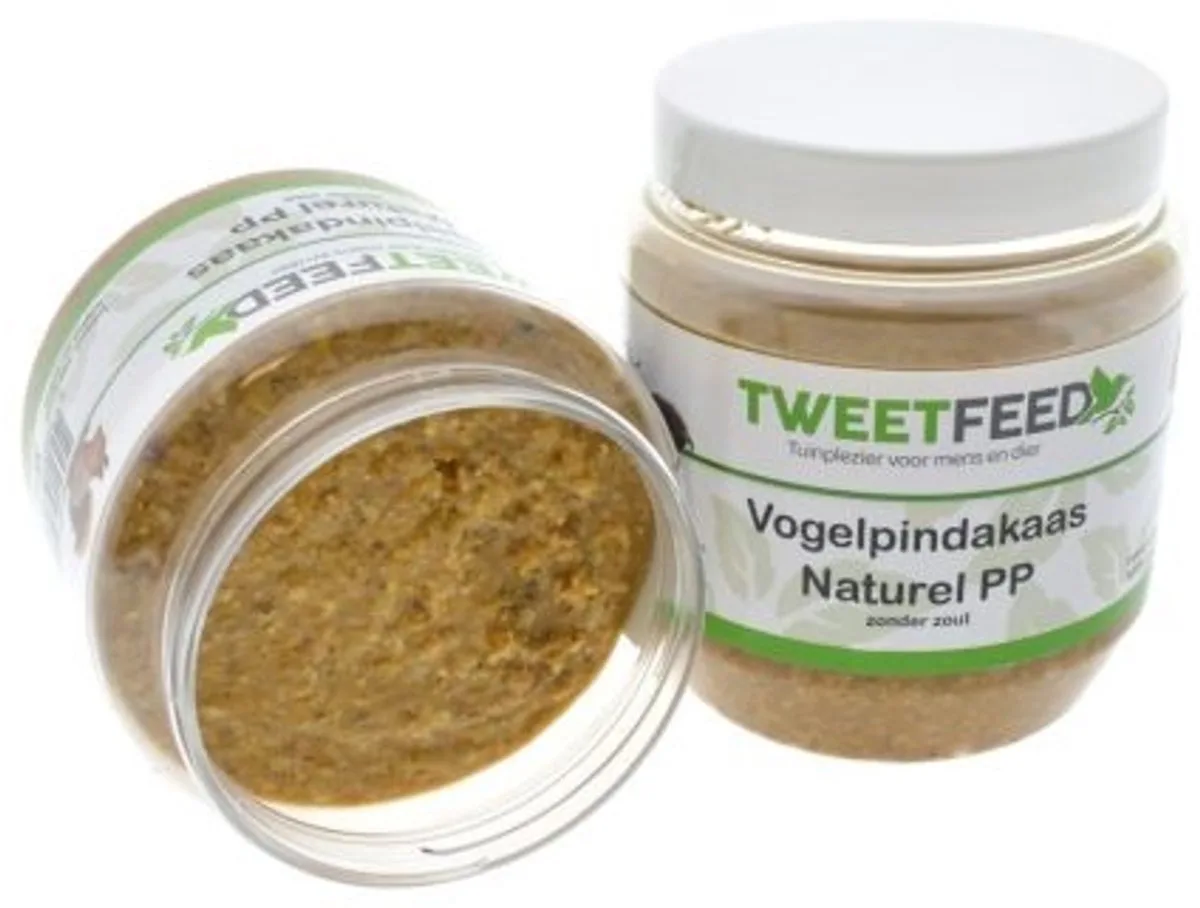 Vogelpindakaas Naturel 350 gram PP 12 stuks by Tweetfeed – product photo
