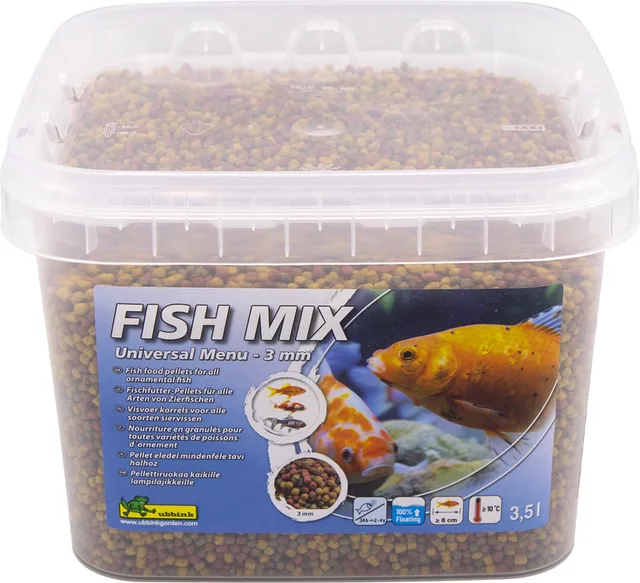 FISH MIX - visvoer - Universal 3,5L - 3mm - compleet voer - drijvend