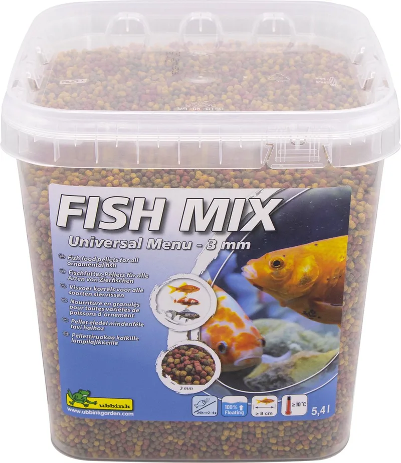 FISH MIX - visvoer - Universal 5,4L - 3mm - compleet voer - drijvend de Ubbink – photo produit