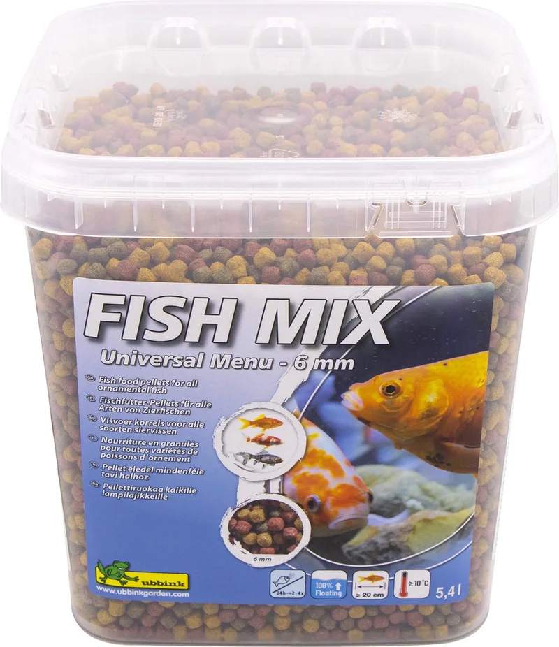 FISH MIX - visvoer - Universal 5,4L - 6mm - compleet voer - drijvend von Ubbink – Produktfoto