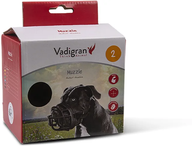 Dierenbenodigdheden Vadigran Muilkorf Rubber Maat 4