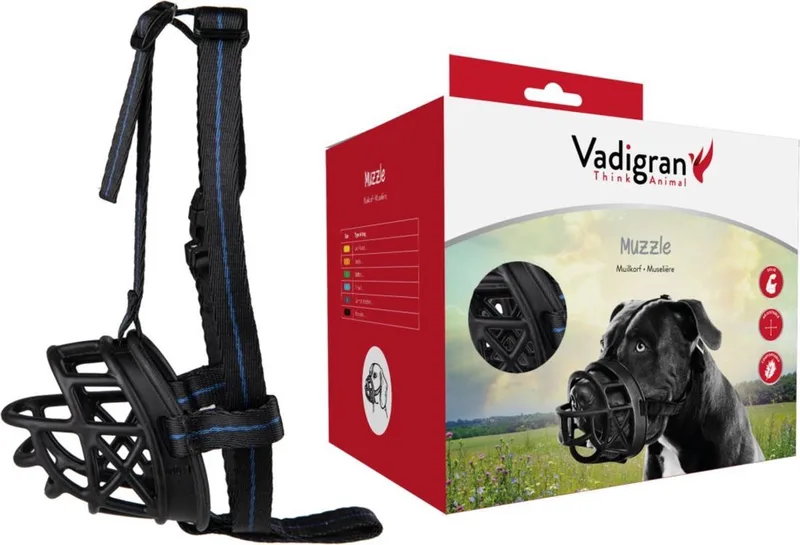 Dierenbenodigdheden Vadigran Muilkorf Rubber Maat 6 by Vadigran in Black – product photo