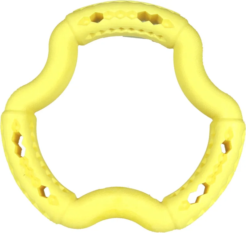 Dierenbenodigdheden Vadigran Speelgoed Hond Tpr Ring Yellow Vanilla 21Cm fra Vadigran i Gul – produktbillede