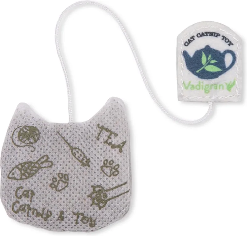 Dierenbenodigdheden Vadigran Speelgoed Kat Theezakje Catnip Nani de Vadigran en Blanc – photo produit