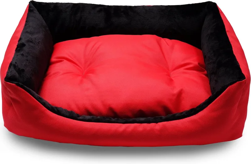 Hondenmand 56 x 43 x 17 cm - Pet Hondenbed - Orthopedische Kattemand - Hondenkussen Vadigran - Kattenkussen by Vadigran in Red – product photo