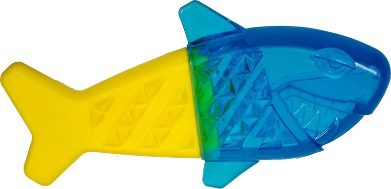 Speelgoed hond cooltoy haai 21,7cm från Vadigran i Blå, Gul – produktbild
