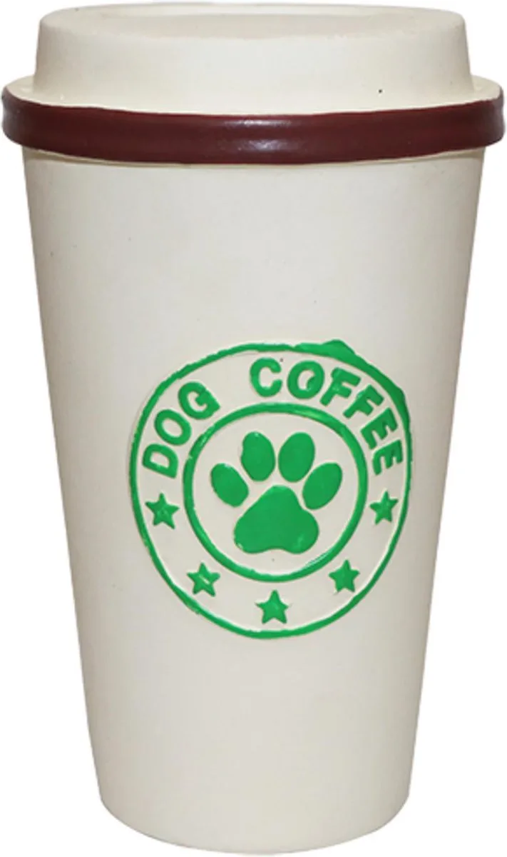 Speelgoed hond latex dog coffee 14cm von Vadigran in Beige – Produktfoto