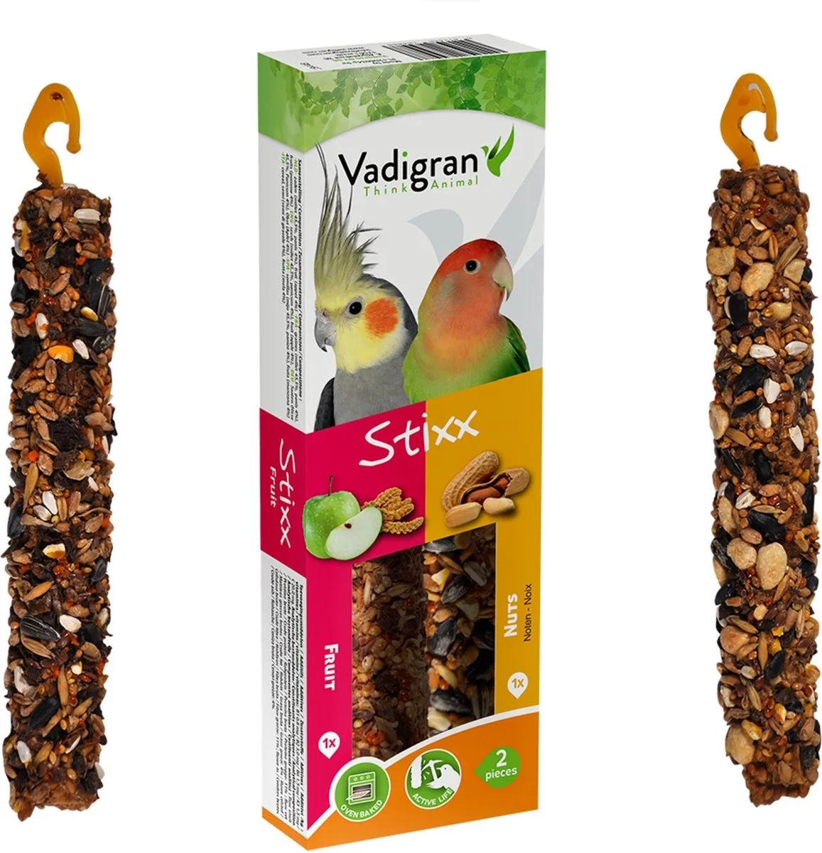 Stixx Grote Parkiet Fruit-noten 2 In 1 van Vadigran – productfoto