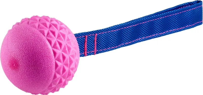 Tpr Bal Met Touw Red Frutti - Hondenspeelgoed - Aardbei Ø6.5 cm von Vadigran in Rot – Produktfoto