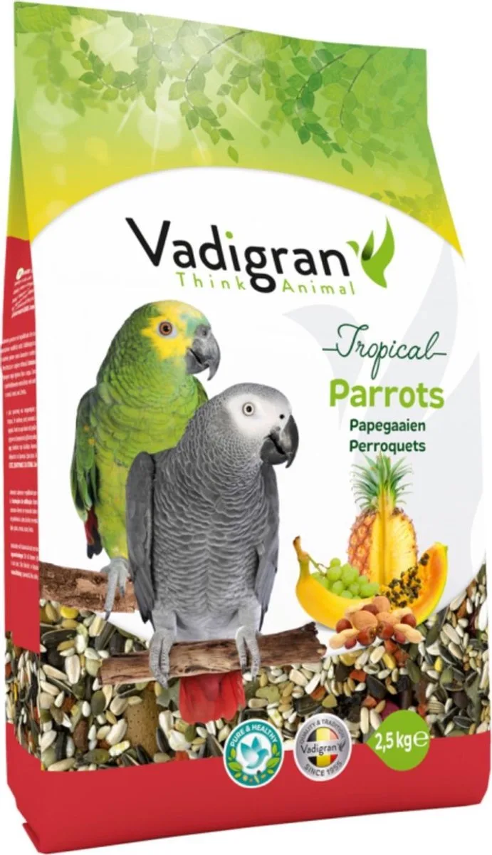 Vogelvoer Vadigran Papegaaien Tropical 2,5 Kg de Vadigran – photo produit