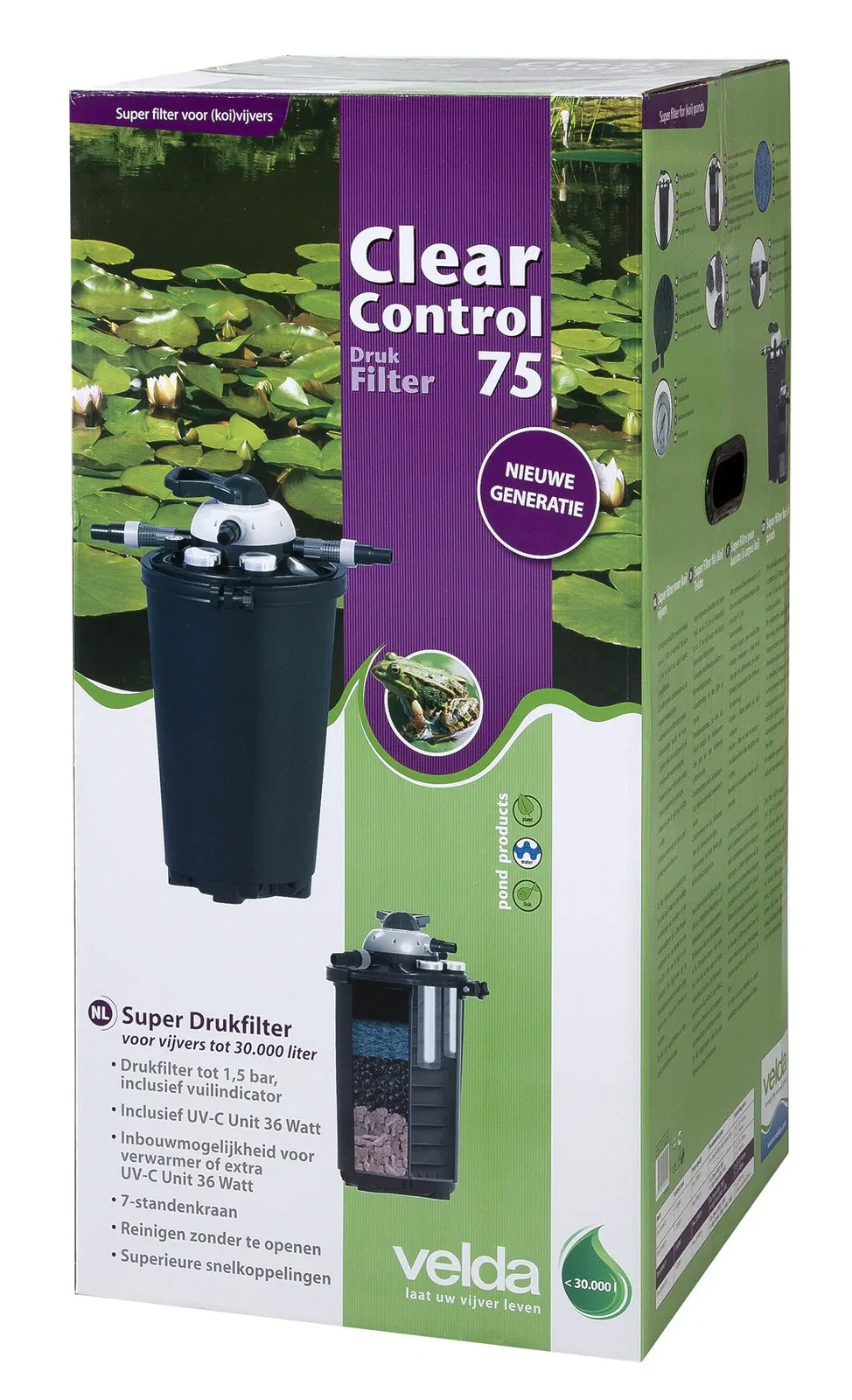 Drukfilter Clear Control 75 Velda de Velda – photo produit