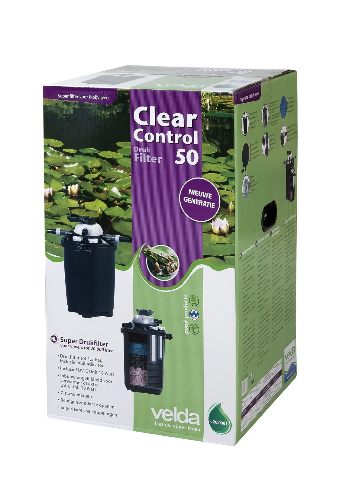 Drukfilter met UV-C Unit 18 watt Velda de Velda – photo produit