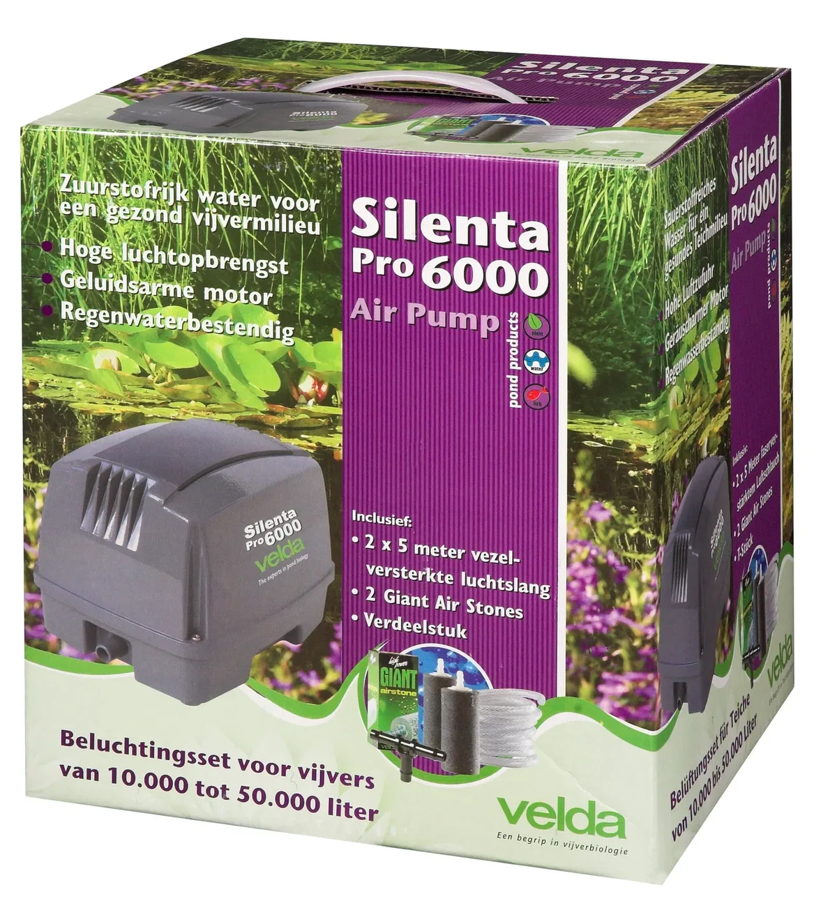 Luchtpomp Silenta Pro 6000 Velda van Velda – productfoto